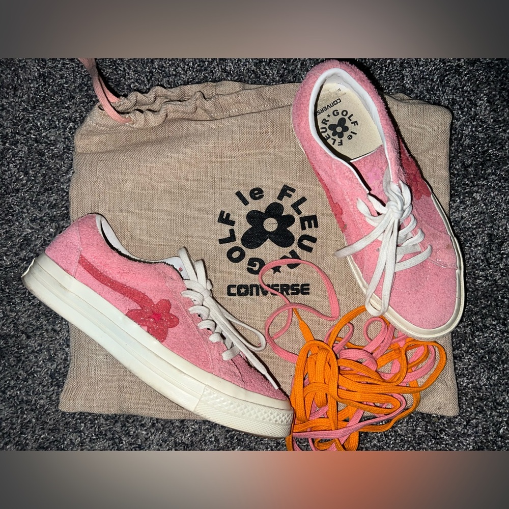 Converse Golf Le Fleur Pink and White